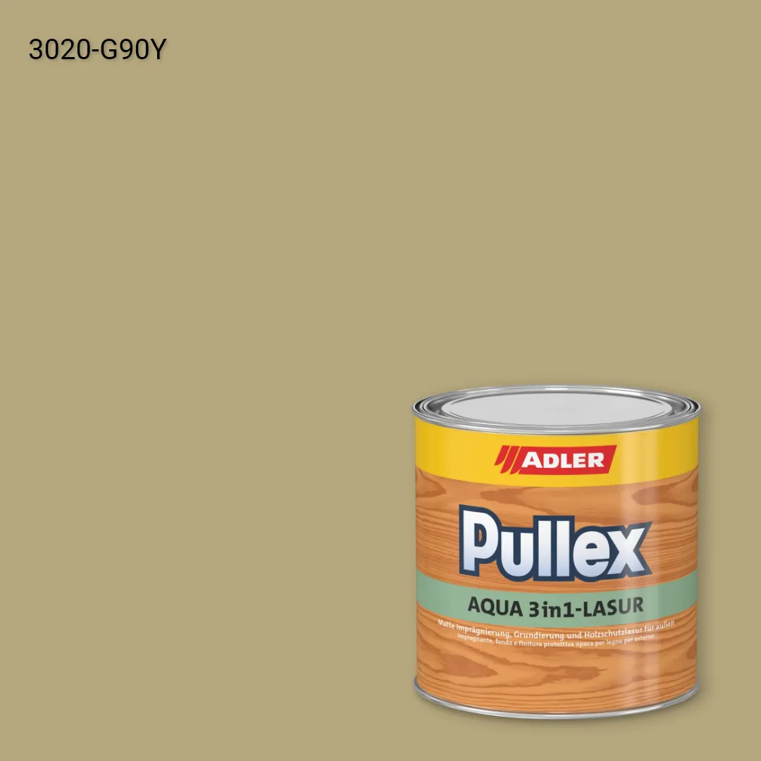 Лазур для дерева Pullex Aqua 3in1-Lasur колір NCS S 3020-G90Y, Adler NCS S