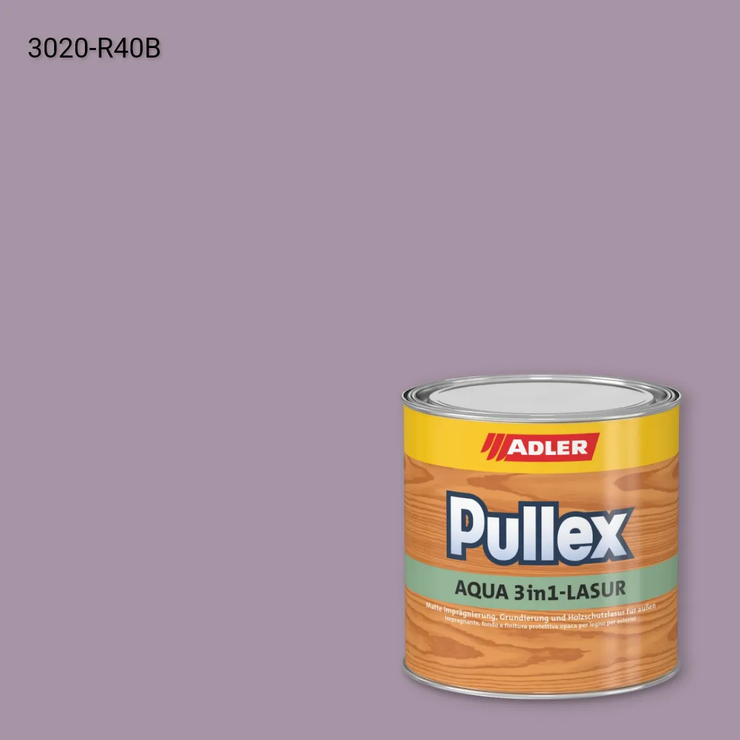 Лазур для дерева Pullex Aqua 3in1-Lasur колір NCS S 3020-R40B, Adler NCS S