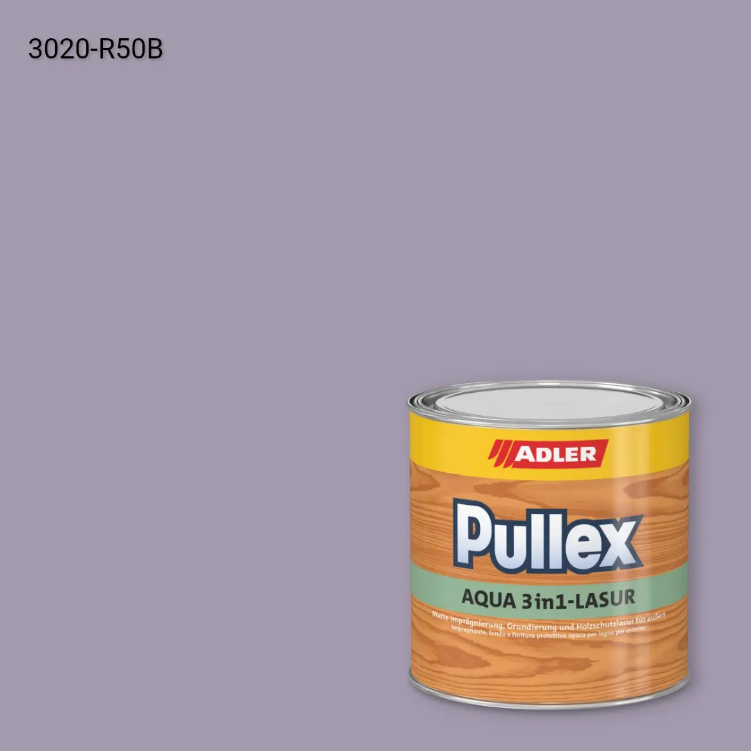 Лазур для дерева Pullex Aqua 3in1-Lasur колір NCS S 3020-R50B, Adler NCS S