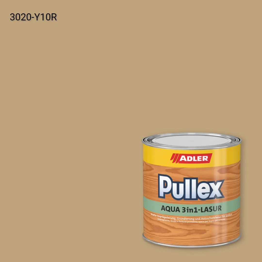 Лазур для дерева Pullex Aqua 3in1-Lasur колір NCS S 3020-Y10R, Adler NCS S