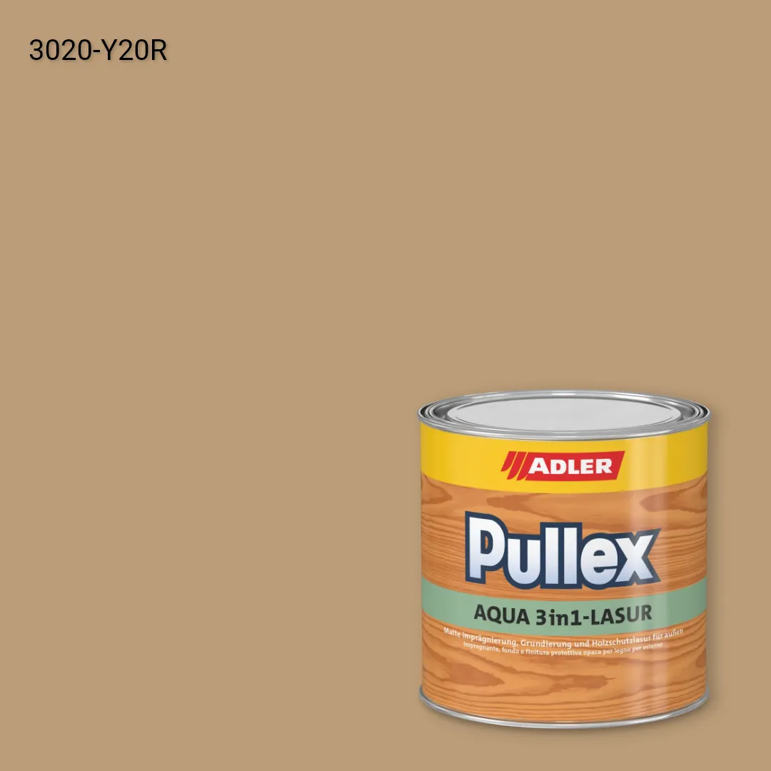 Лазур для дерева Pullex Aqua 3in1-Lasur колір NCS S 3020-Y20R, Adler NCS S