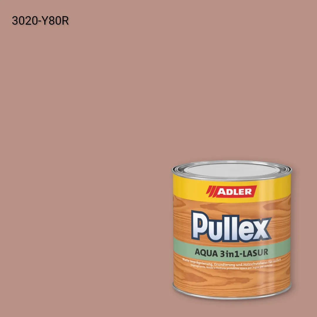 Лазур для дерева Pullex Aqua 3in1-Lasur колір NCS S 3020-Y80R, Adler NCS S
