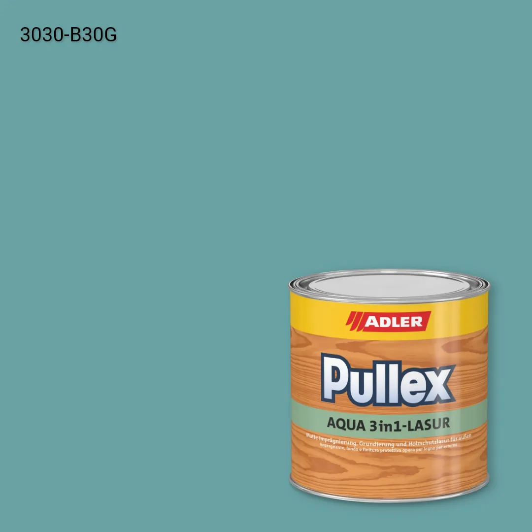 Лазур для дерева Pullex Aqua 3in1-Lasur колір NCS S 3030-B30G, Adler NCS S