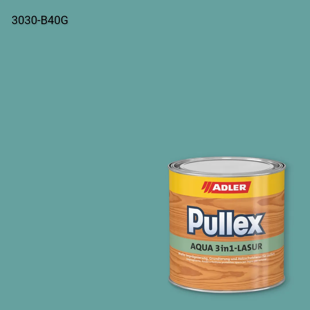 Лазур для дерева Pullex Aqua 3in1-Lasur колір NCS S 3030-B40G, Adler NCS S