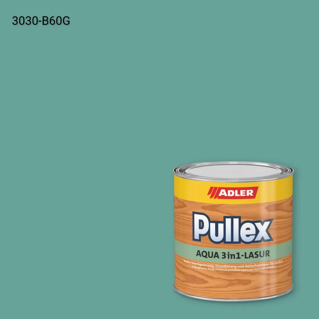 Лазур для дерева Pullex Aqua 3in1-Lasur колір NCS S 3030-B60G, Adler NCS S