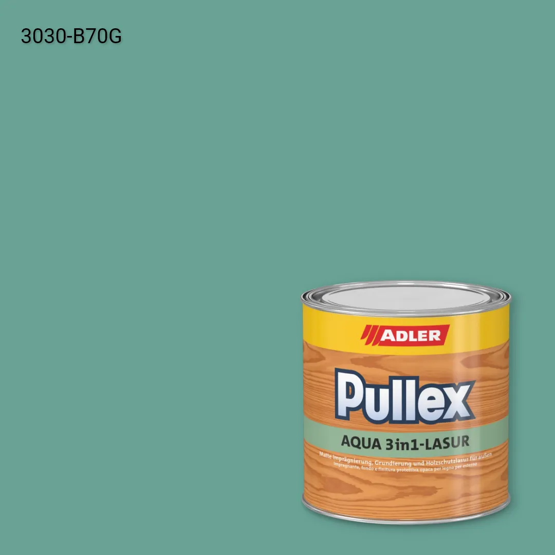 Лазур для дерева Pullex Aqua 3in1-Lasur колір NCS S 3030-B70G, Adler NCS S