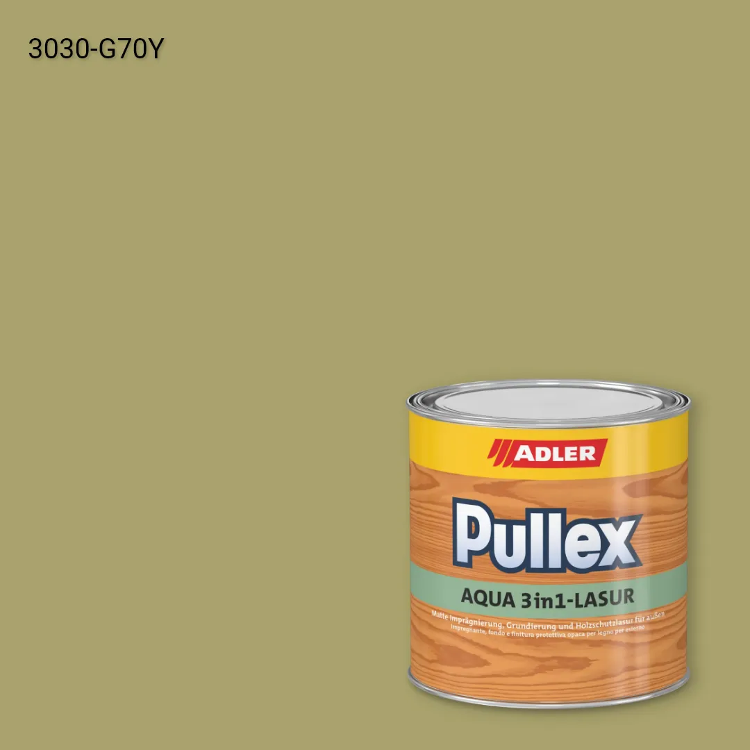 Лазур для дерева Pullex Aqua 3in1-Lasur колір NCS S 3030-G70Y, Adler NCS S