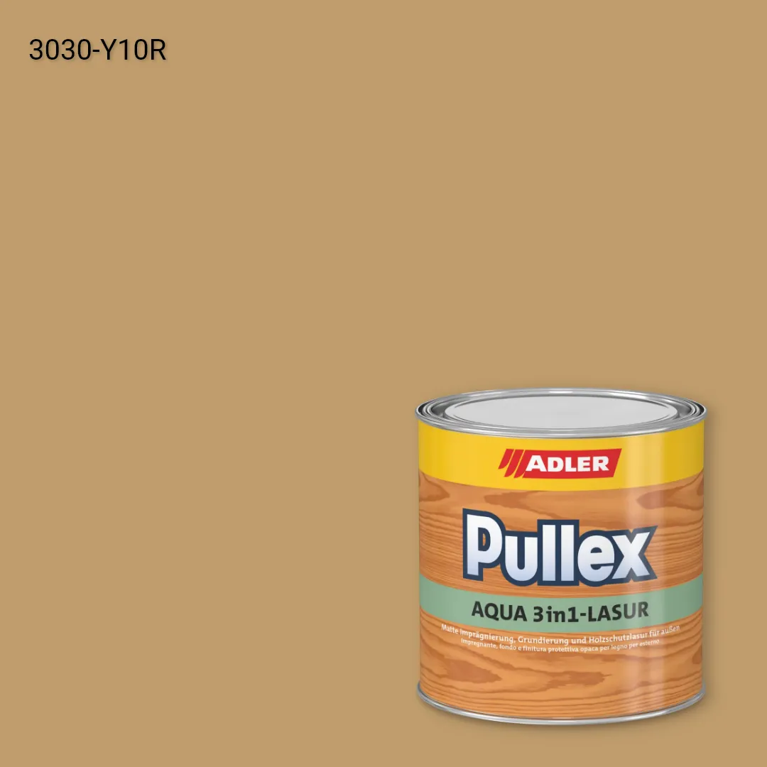 Лазур для дерева Pullex Aqua 3in1-Lasur колір NCS S 3030-Y10R, Adler NCS S