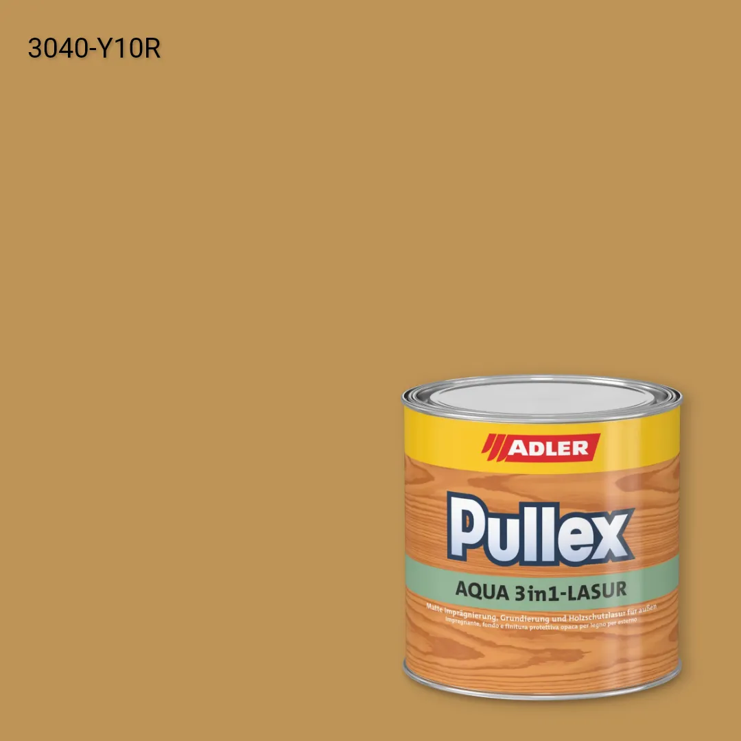 Лазур для дерева Pullex Aqua 3in1-Lasur колір NCS S 3040-Y10R, Adler NCS S
