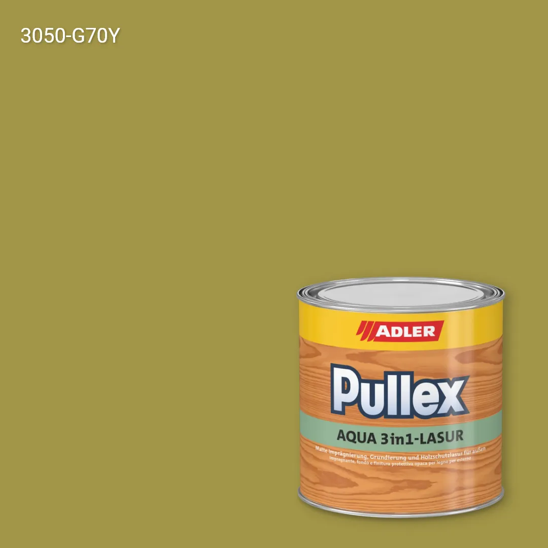 Лазур для дерева Pullex Aqua 3in1-Lasur колір NCS S 3050-G70Y, Adler NCS S