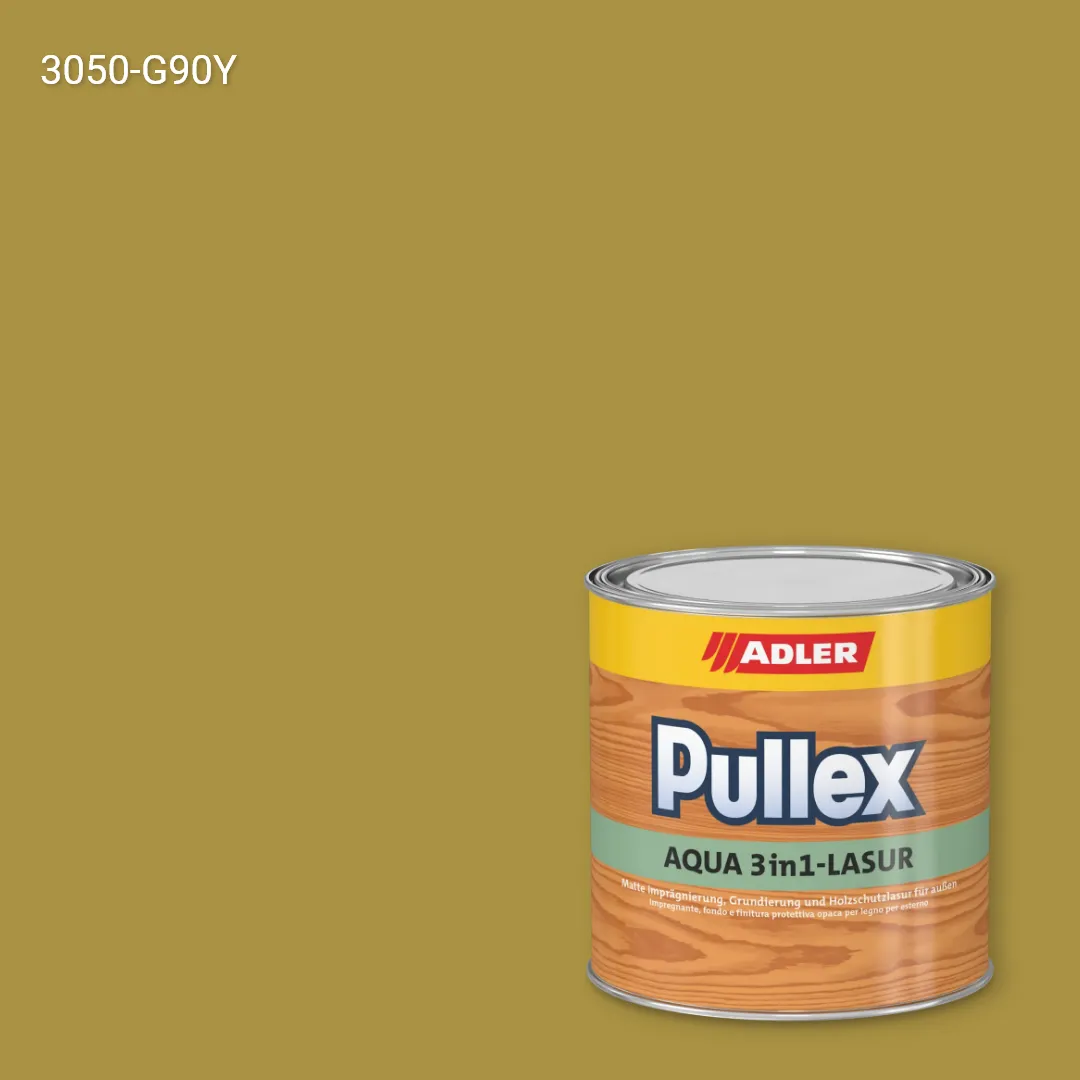 Лазур для дерева Pullex Aqua 3in1-Lasur колір NCS S 3050-G90Y, Adler NCS S