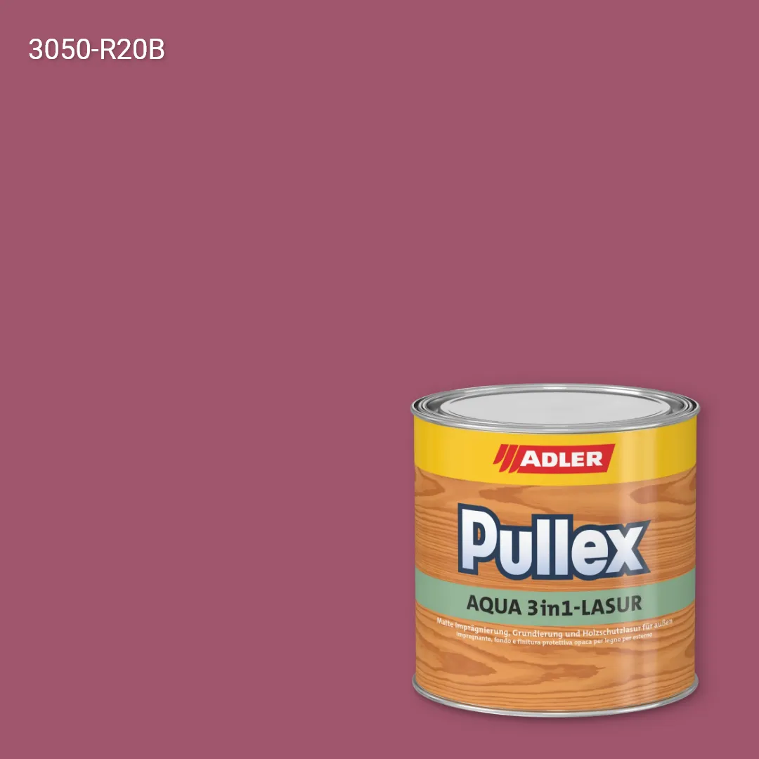 Лазур для дерева Pullex Aqua 3in1-Lasur колір NCS S 3050-R20B, Adler NCS S