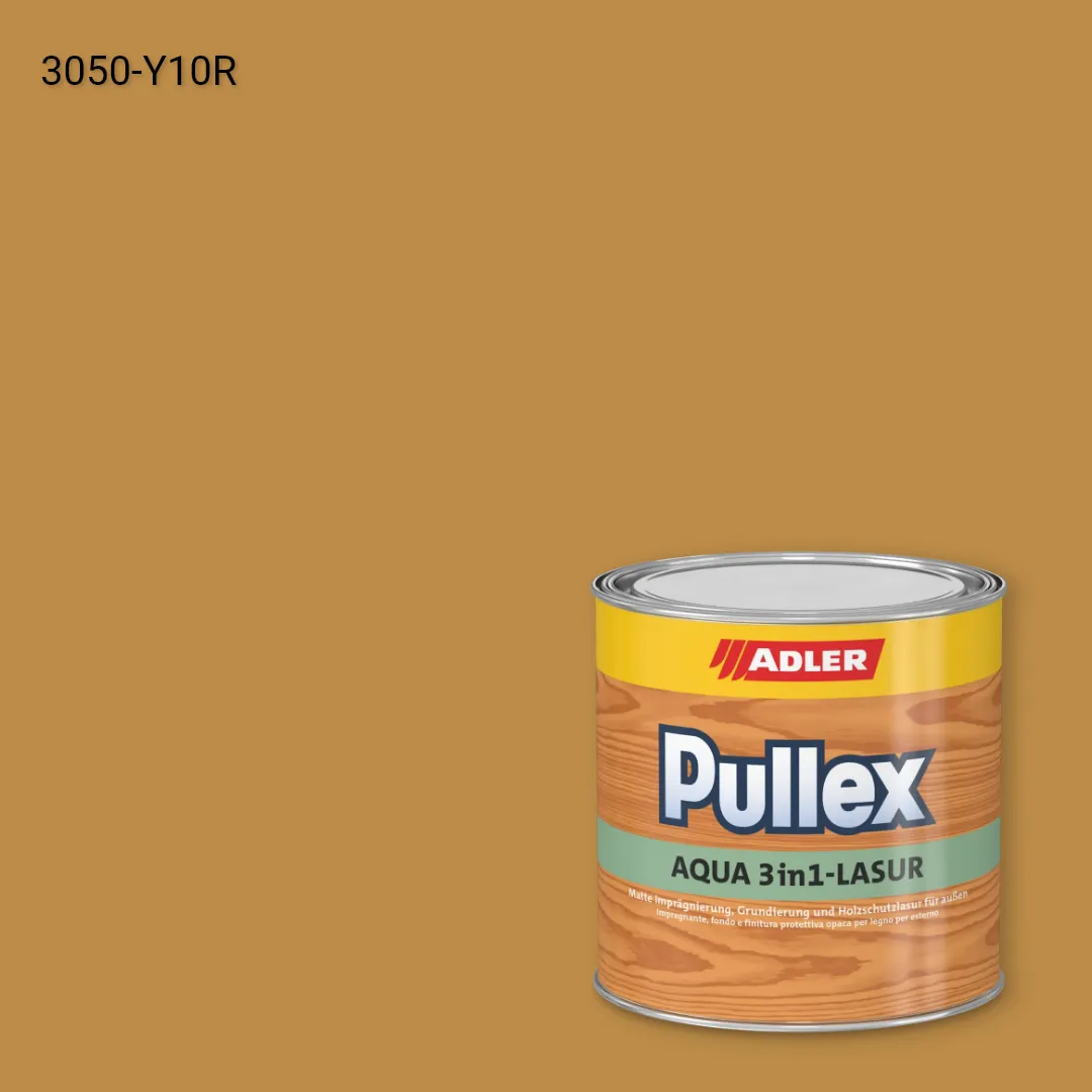Лазур для дерева Pullex Aqua 3in1-Lasur колір NCS S 3050-Y10R, Adler NCS S