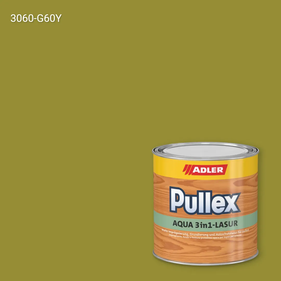 Лазур для дерева Pullex Aqua 3in1-Lasur колір NCS S 3060-G60Y, Adler NCS S