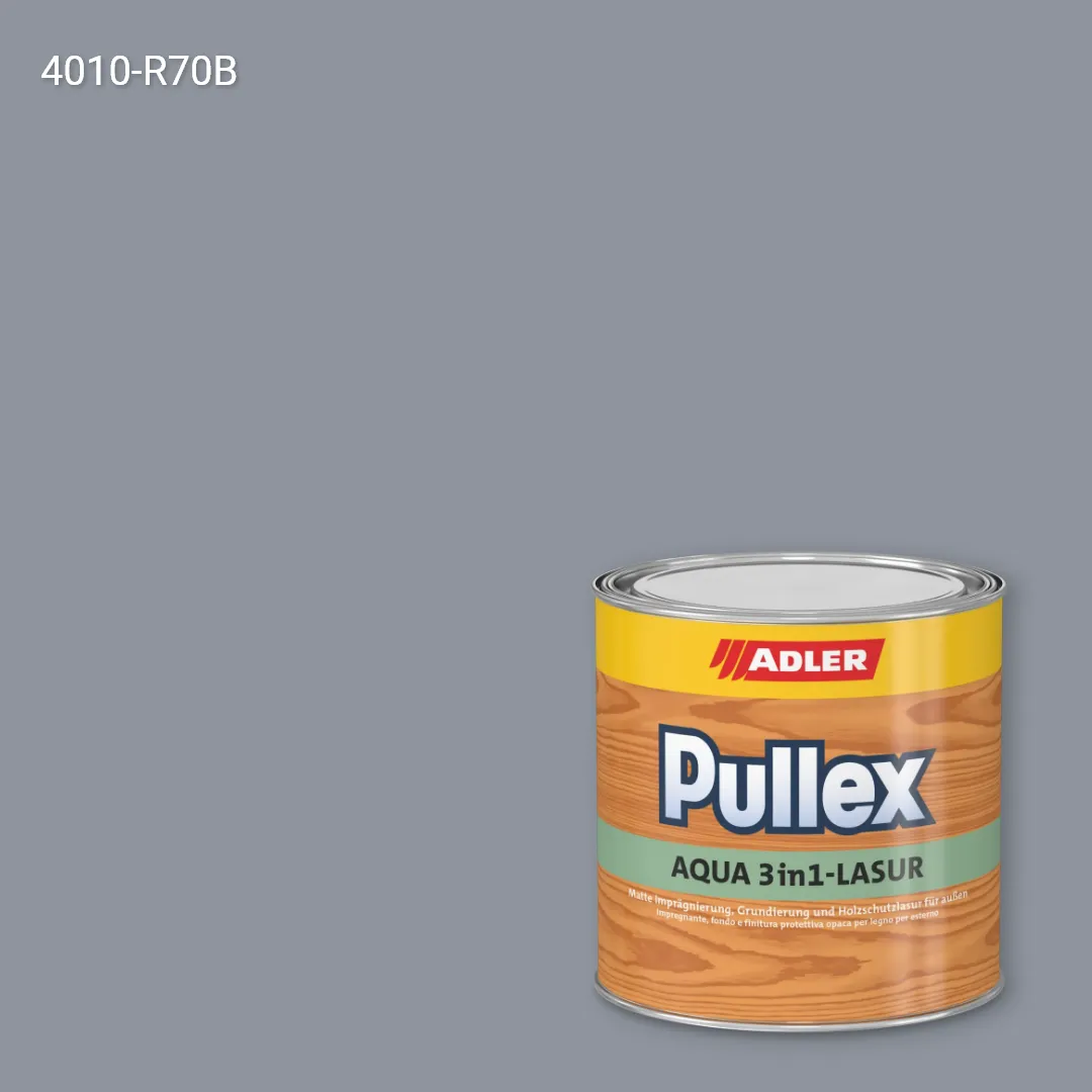 Лазур для дерева Pullex Aqua 3in1-Lasur колір NCS S 4010-R70B, Adler NCS S
