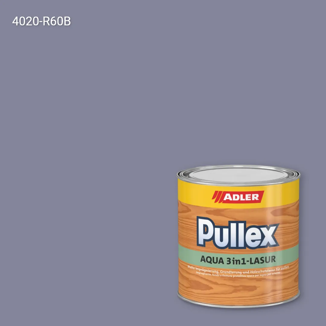Лазур для дерева Pullex Aqua 3in1-Lasur колір NCS S 4020-R60B, Adler NCS S