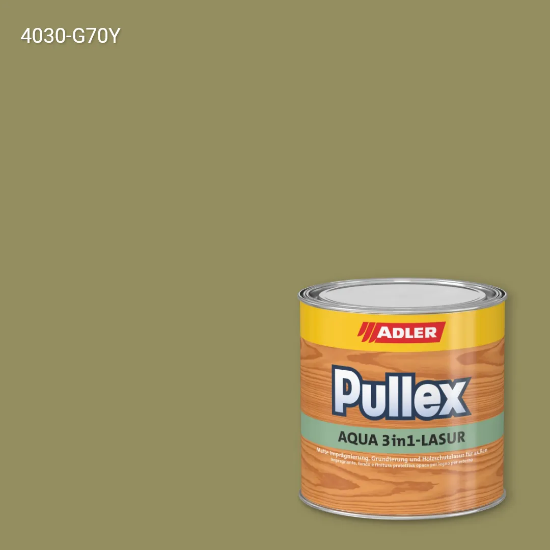 Лазур для дерева Pullex Aqua 3in1-Lasur колір NCS S 4030-G70Y, Adler NCS S