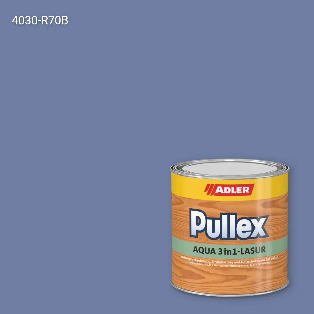Лазур для дерева Pullex Aqua 3in1-Lasur колір NCS S 4030-R70B, Adler NCS S