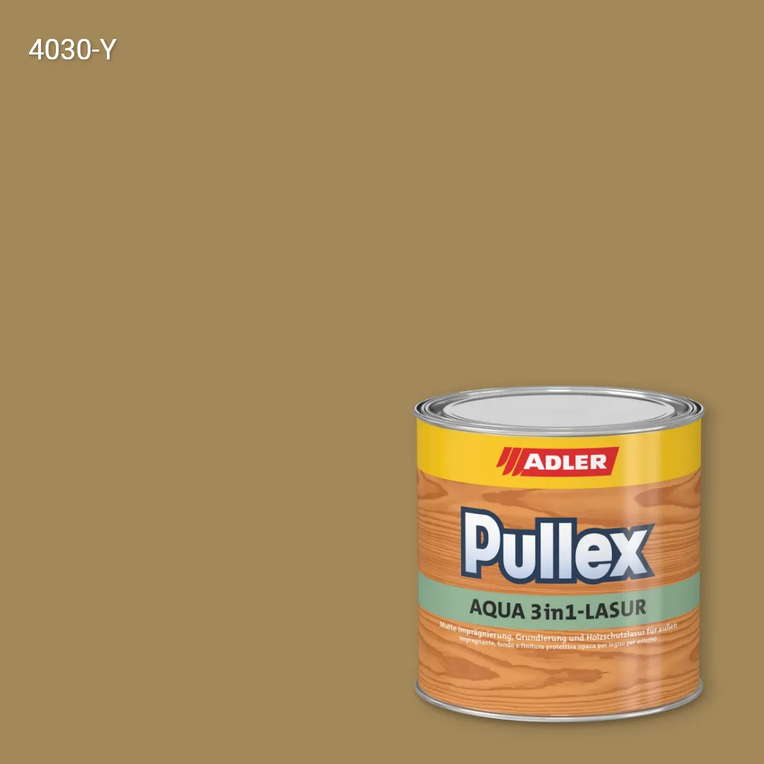 Лазур для дерева Pullex Aqua 3in1-Lasur колір NCS S 4030-Y, Adler NCS S