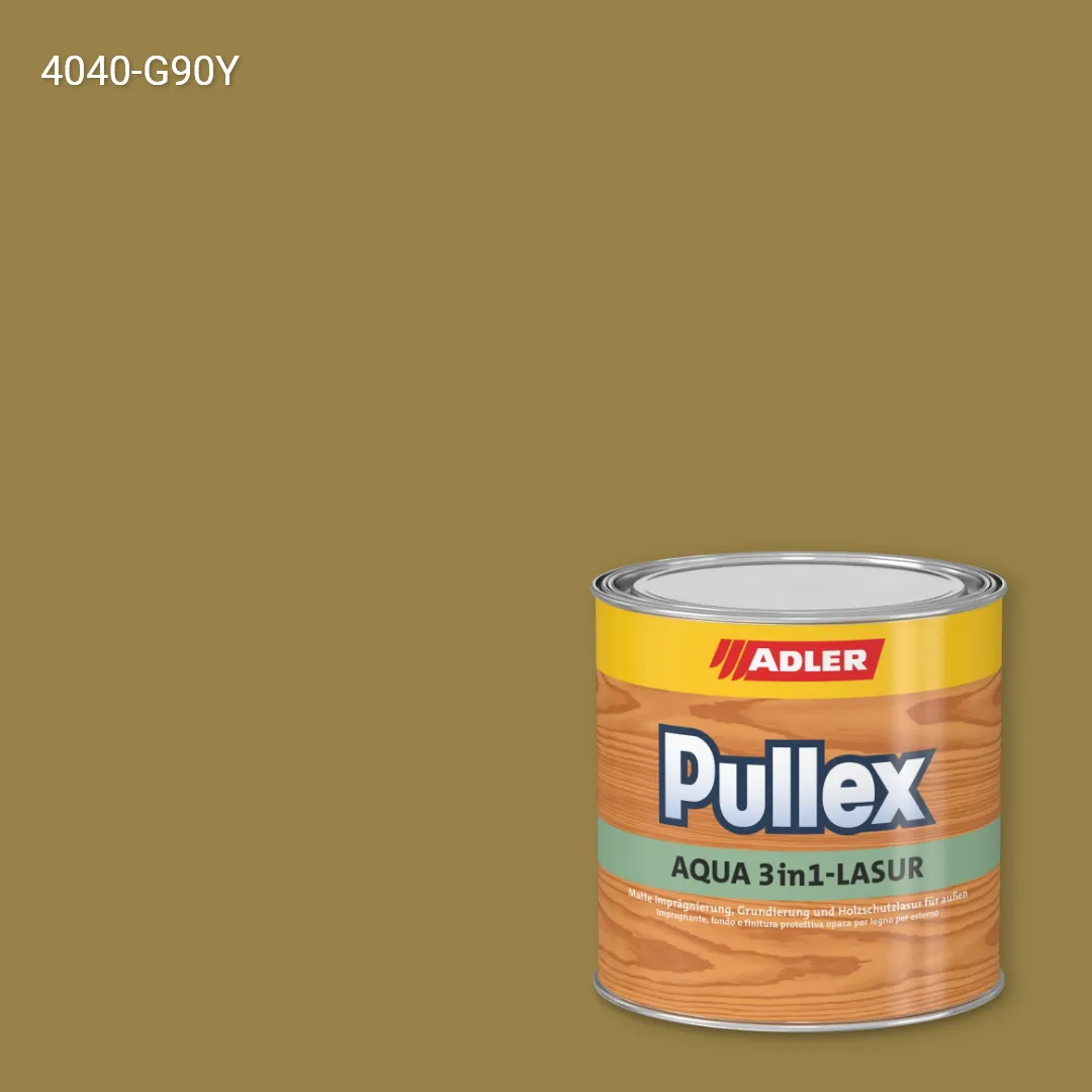 Лазур для дерева Pullex Aqua 3in1-Lasur колір NCS S 4040-G90Y, Adler NCS S