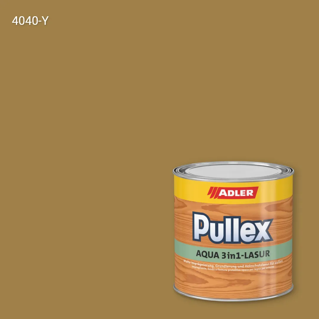 Лазур для дерева Pullex Aqua 3in1-Lasur колір NCS S 4040-Y, Adler NCS S