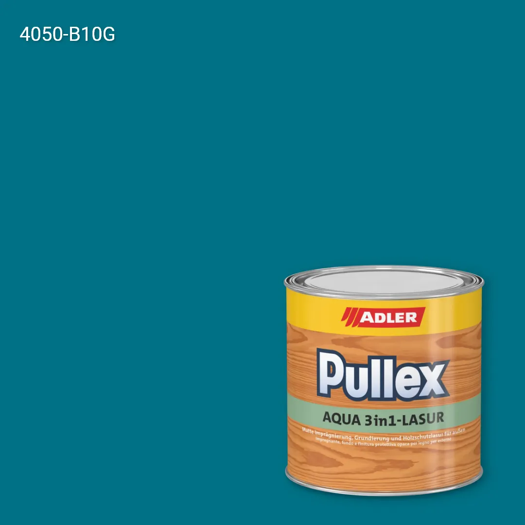 Лазур для дерева Pullex Aqua 3in1-Lasur колір NCS S 4050-B10G, Adler NCS S