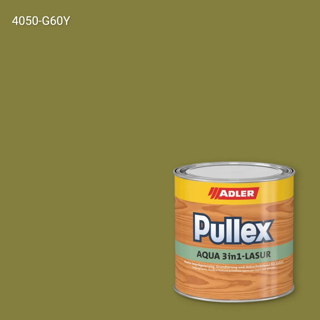 Лазур для дерева Pullex Aqua 3in1-Lasur колір NCS S 4050-G60Y, Adler NCS S