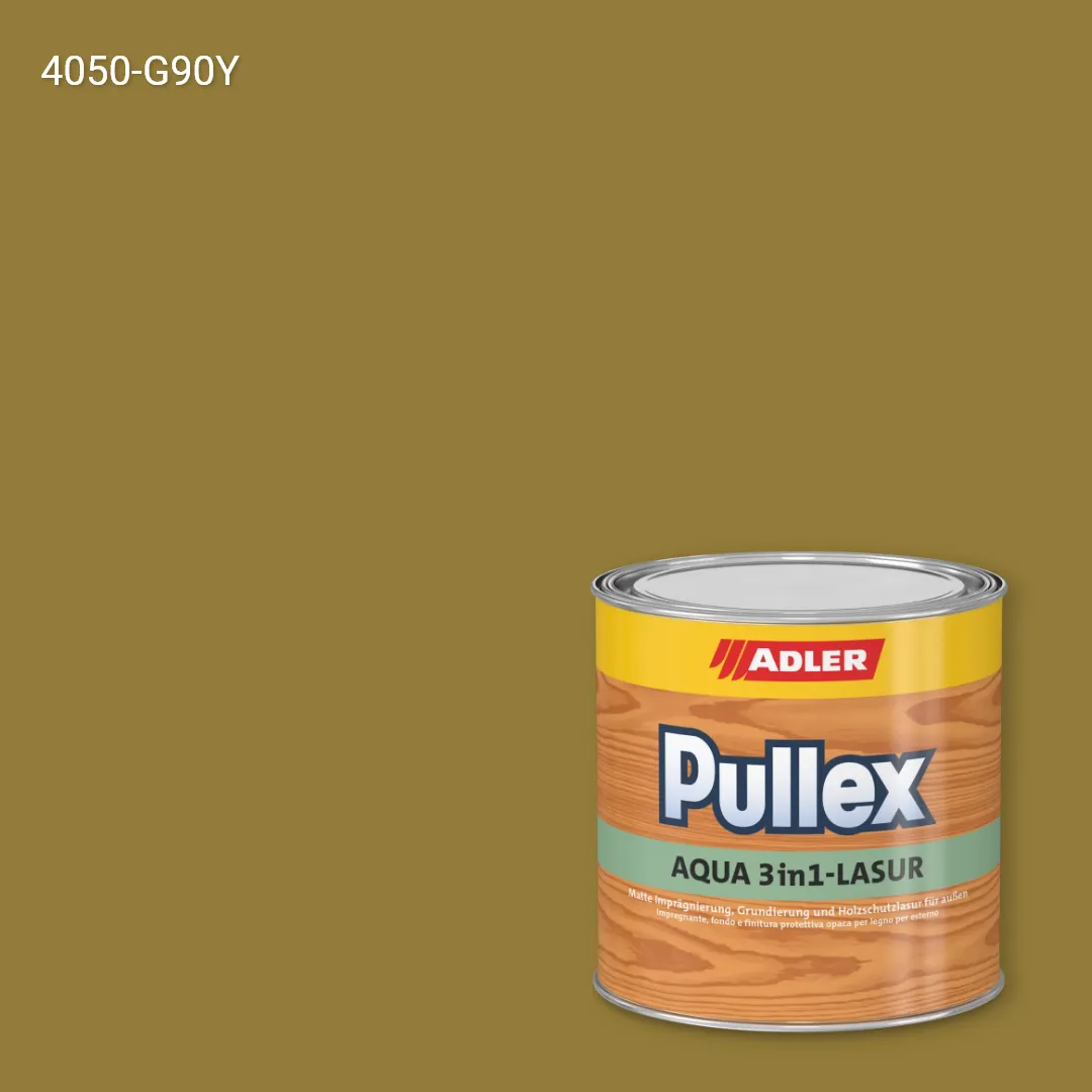 Лазур для дерева Pullex Aqua 3in1-Lasur колір NCS S 4050-G90Y, Adler NCS S