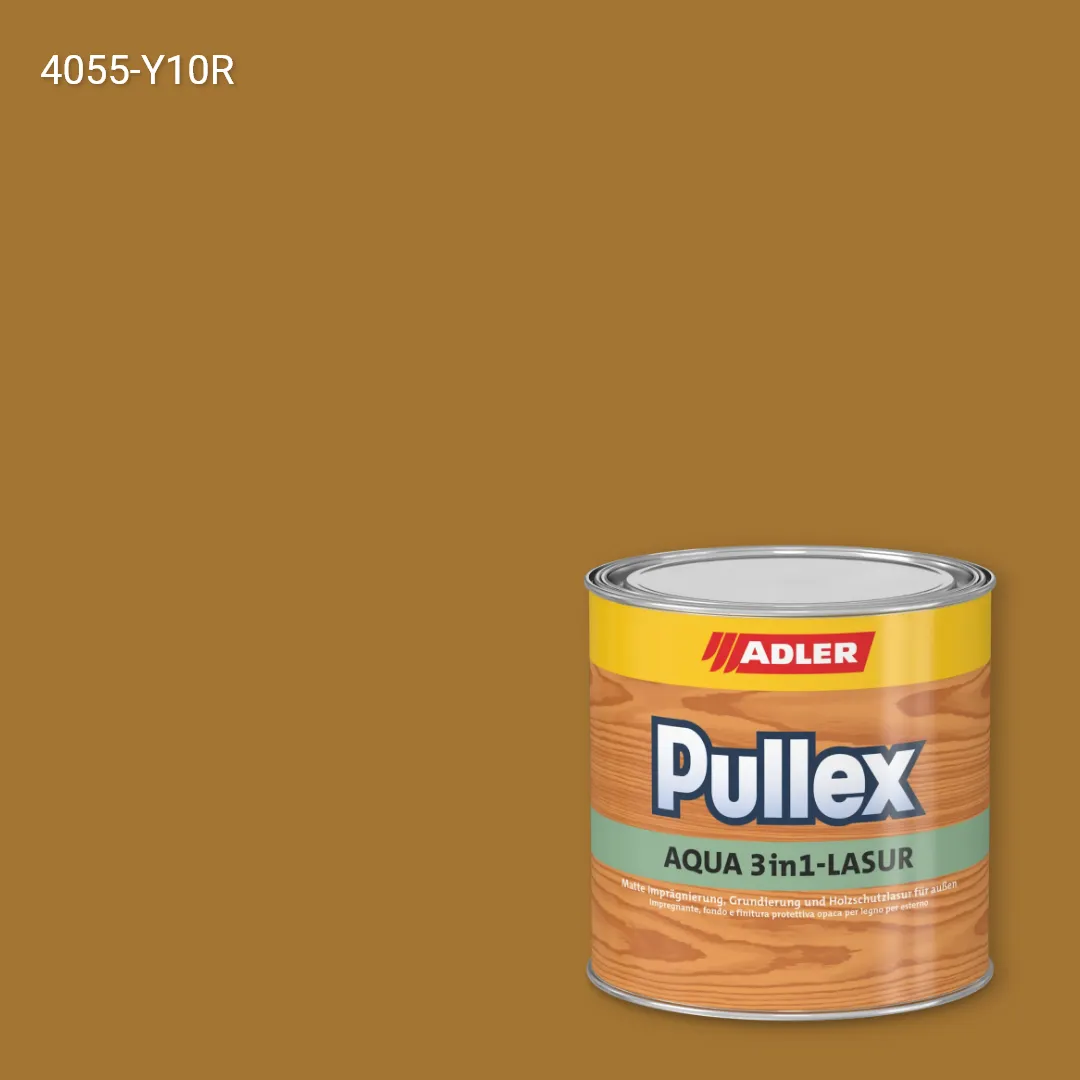 Лазур для дерева Pullex Aqua 3in1-Lasur колір NCS S 4055-Y10R, Adler NCS S