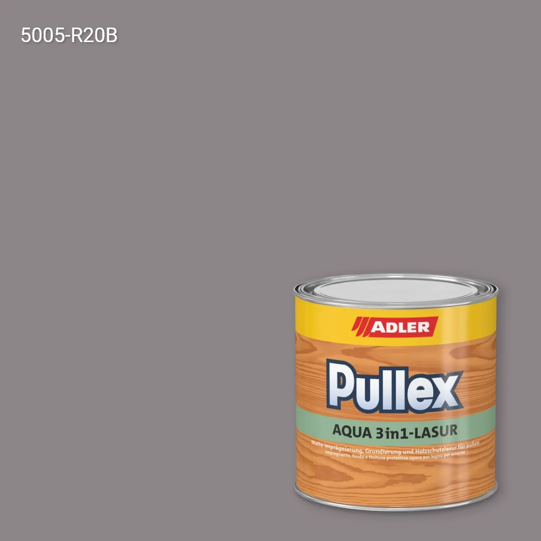 Лазур для дерева Pullex Aqua 3in1-Lasur колір NCS S 5005-R20B, Adler NCS S