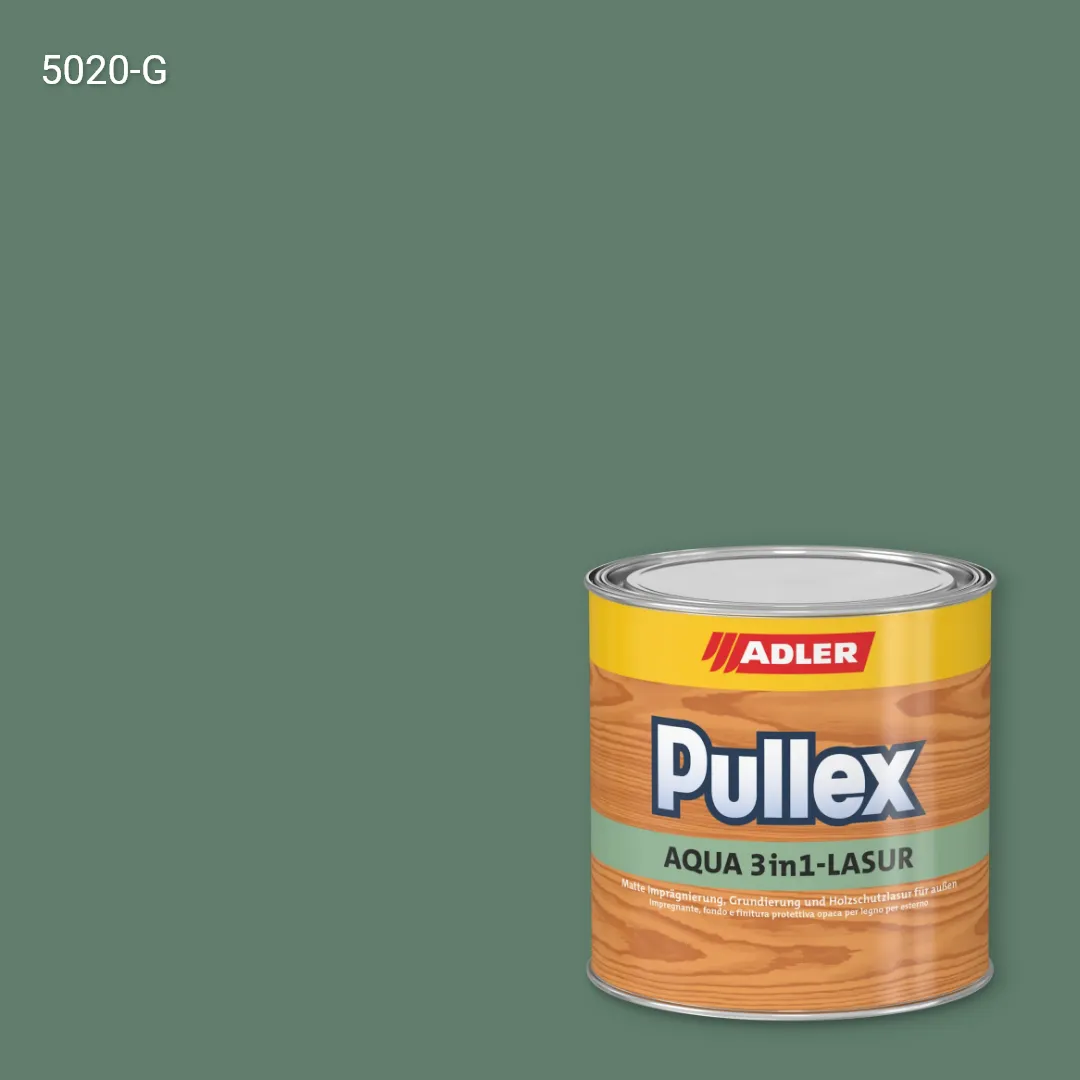 Лазур для дерева Pullex Aqua 3in1-Lasur колір NCS S 5020-G, Adler NCS S