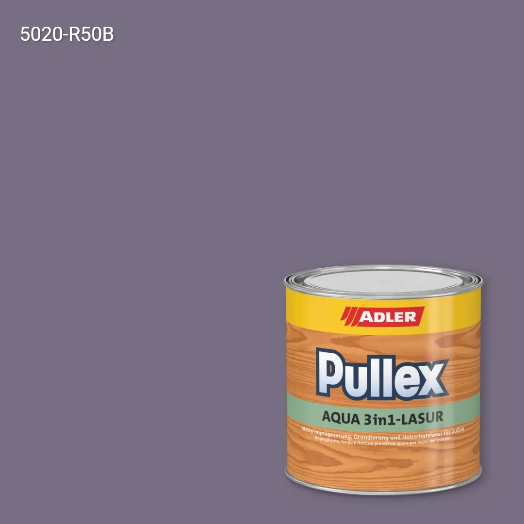 Лазур для дерева Pullex Aqua 3in1-Lasur колір NCS S 5020-R50B, Adler NCS S