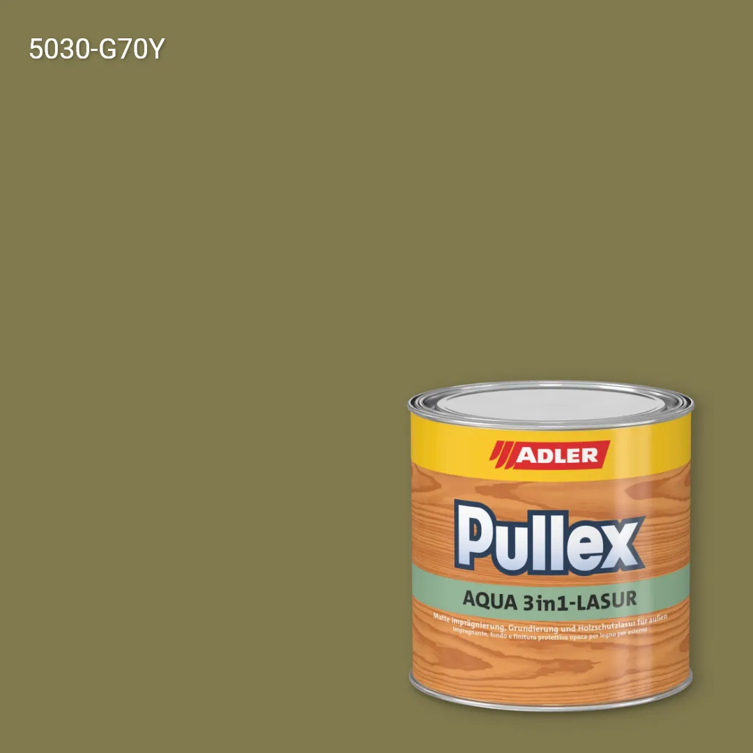 Лазур для дерева Pullex Aqua 3in1-Lasur колір NCS S 5030-G70Y, Adler NCS S