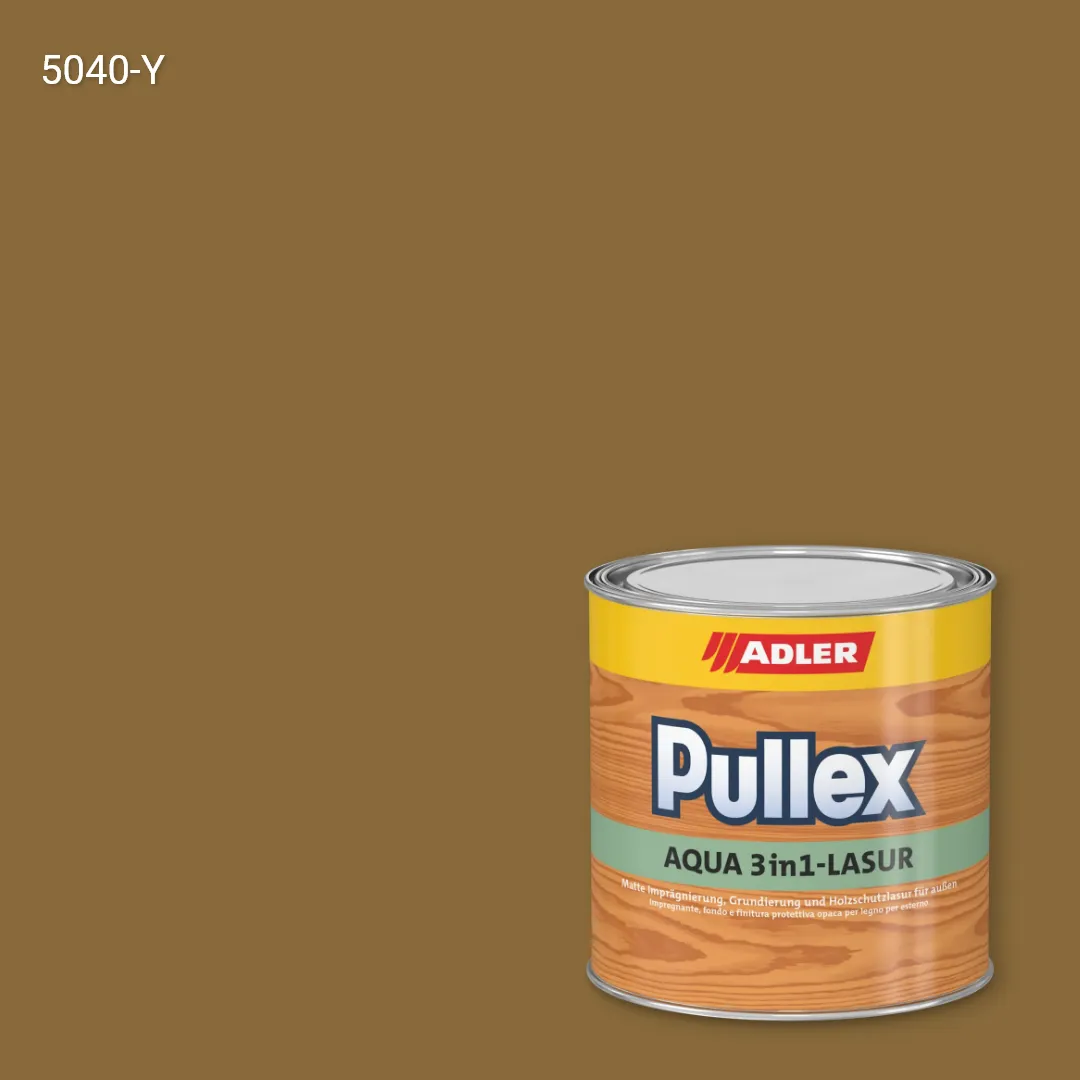 Лазур для дерева Pullex Aqua 3in1-Lasur колір NCS S 5040-Y, Adler NCS S