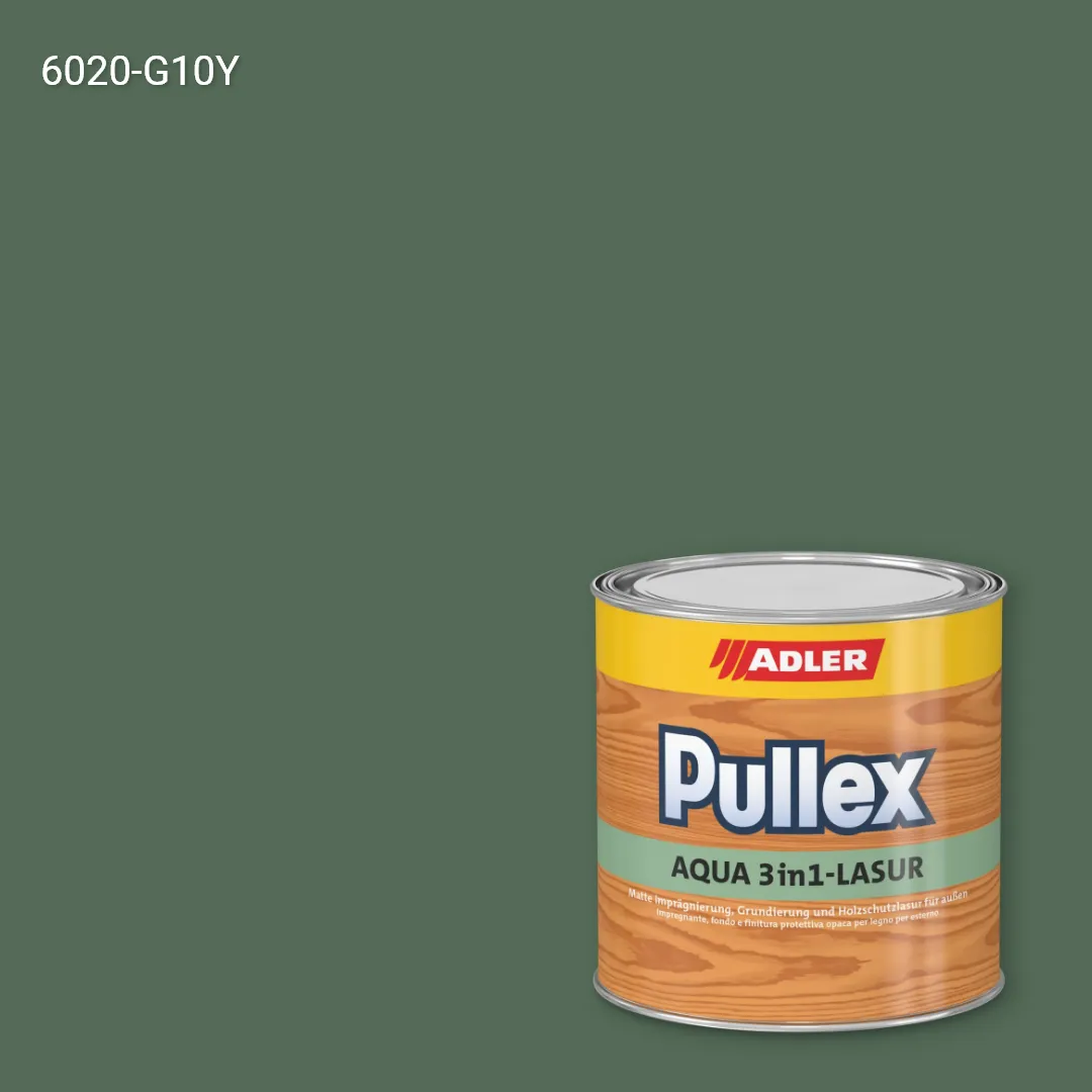 Лазур для дерева Pullex Aqua 3in1-Lasur колір NCS S 6020-G10Y, Adler NCS S
