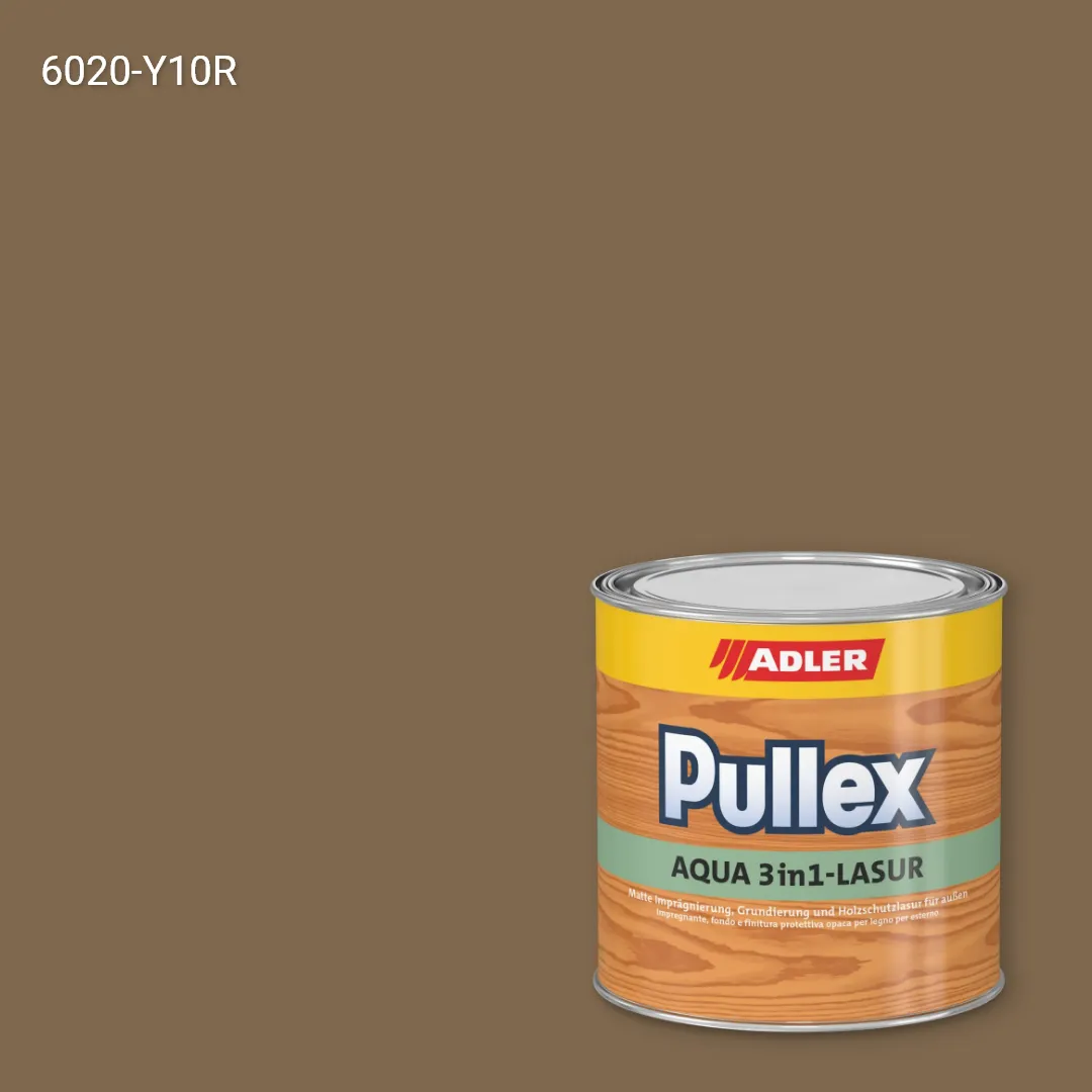 Лазур для дерева Pullex Aqua 3in1-Lasur колір NCS S 6020-Y10R, Adler NCS S