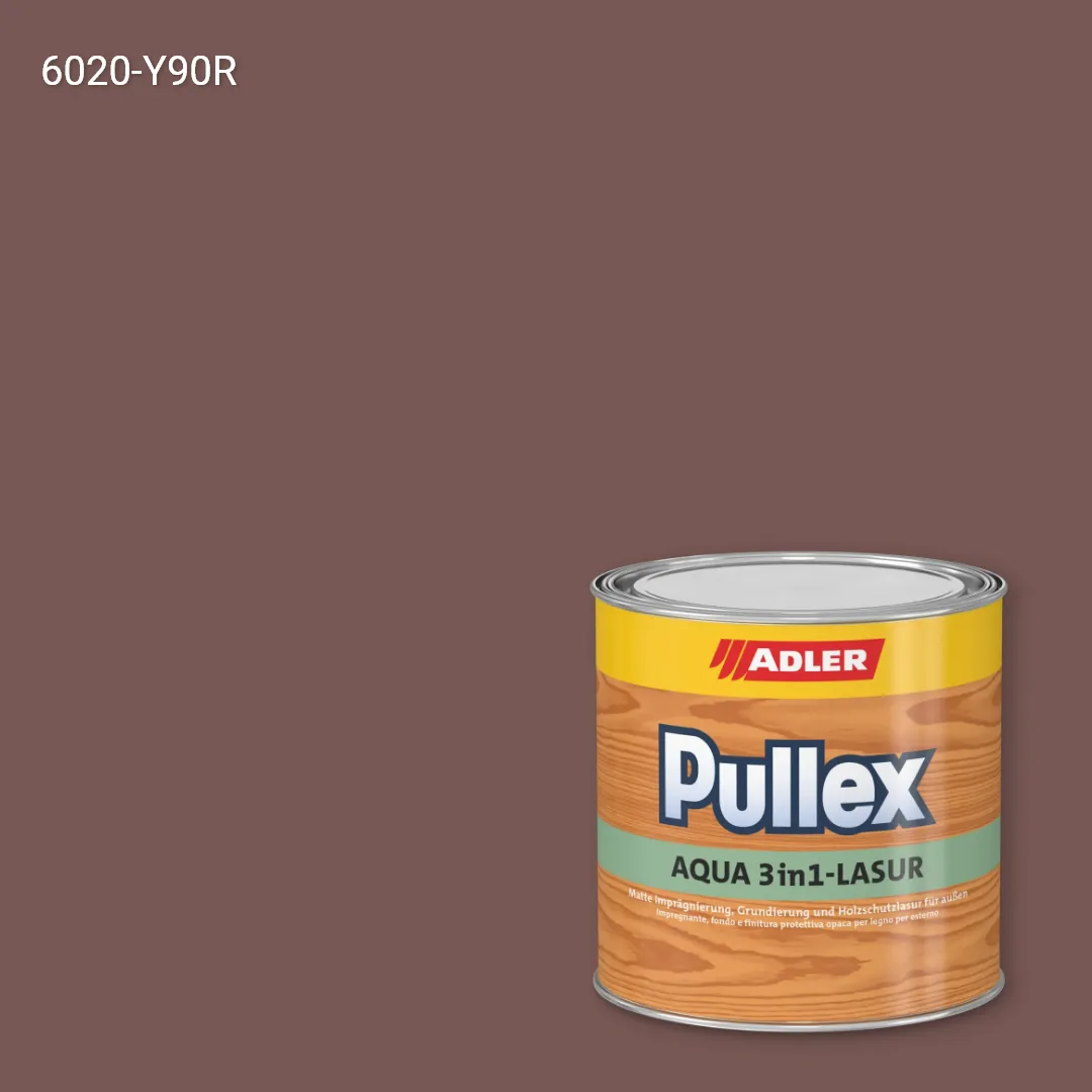 Лазур для дерева Pullex Aqua 3in1-Lasur колір NCS S 6020-Y90R, Adler NCS S