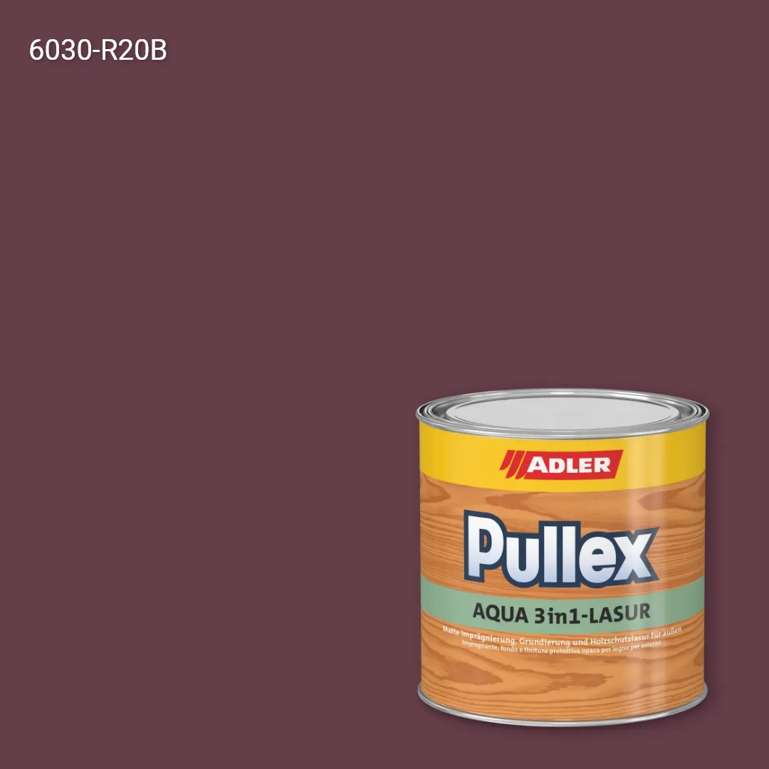 Лазур для дерева Pullex Aqua 3in1-Lasur колір NCS S 6030-R20B, Adler NCS S