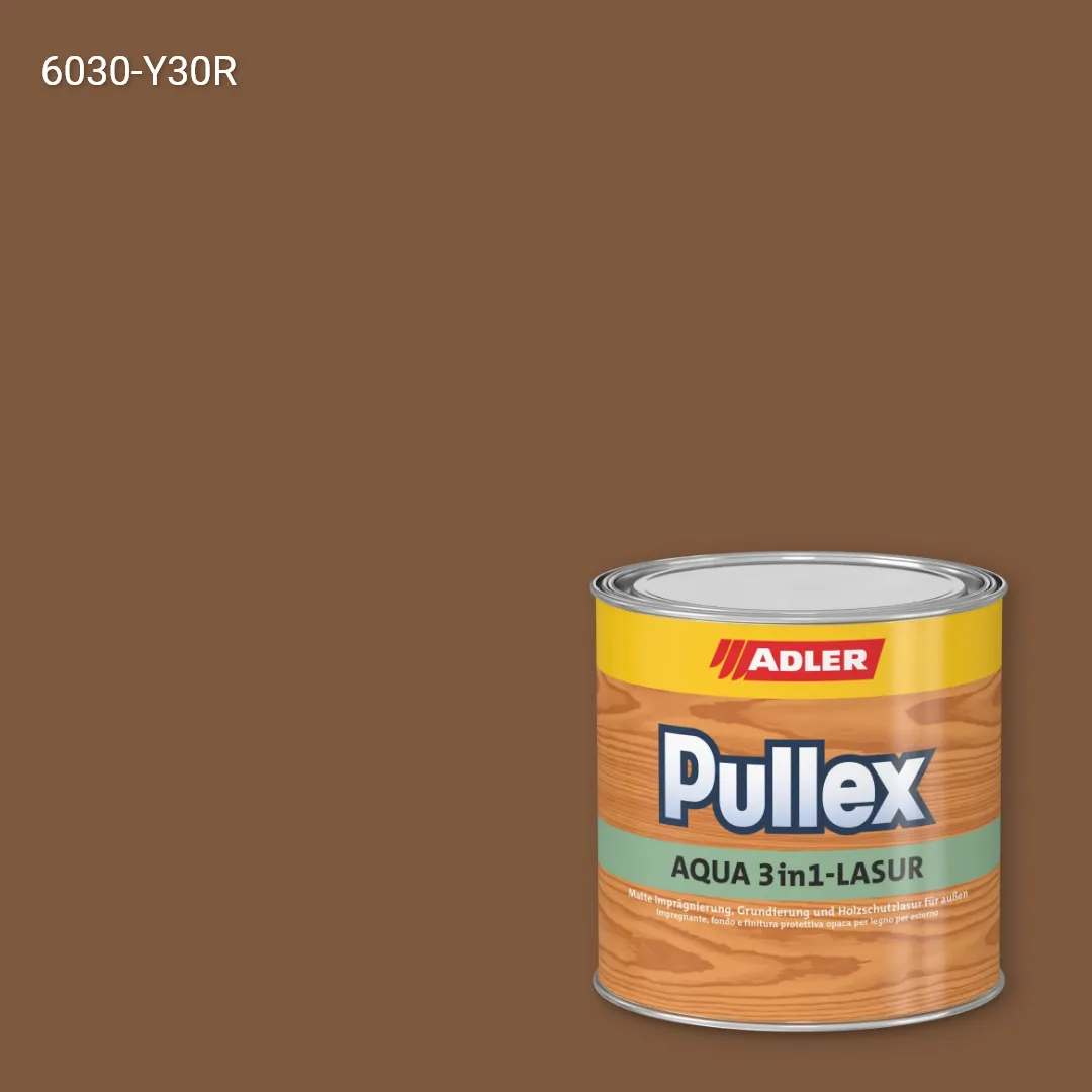 Лазур для дерева Pullex Aqua 3in1-Lasur колір NCS S 6030-Y30R, Adler NCS S