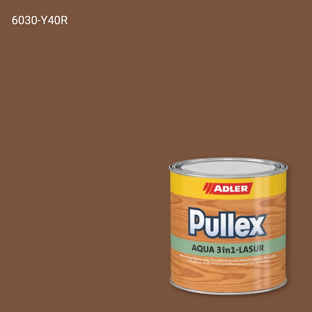 Лазур для дерева Pullex Aqua 3in1-Lasur колір NCS S 6030-Y40R, Adler NCS S