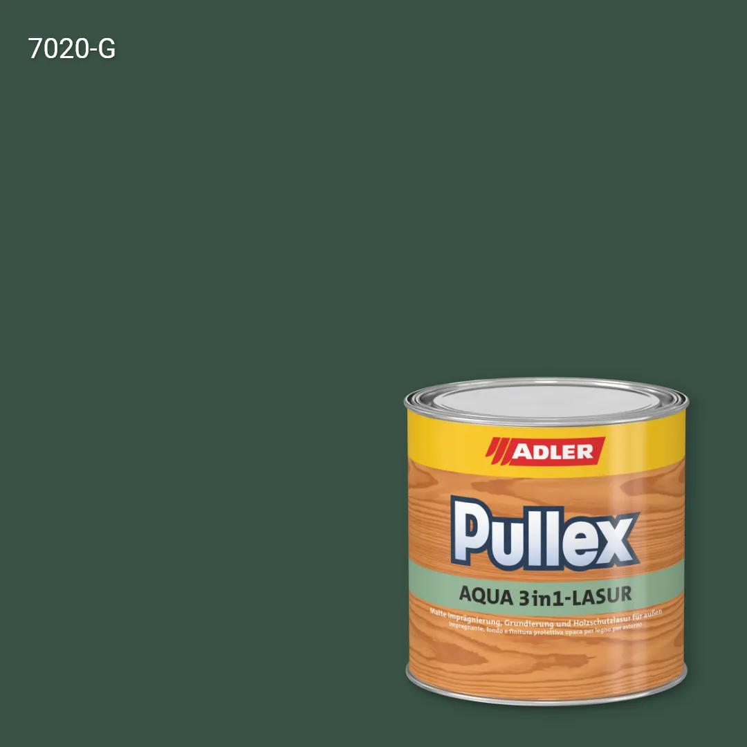 Лазур для дерева Pullex Aqua 3in1-Lasur колір NCS S 7020-G, Adler NCS S