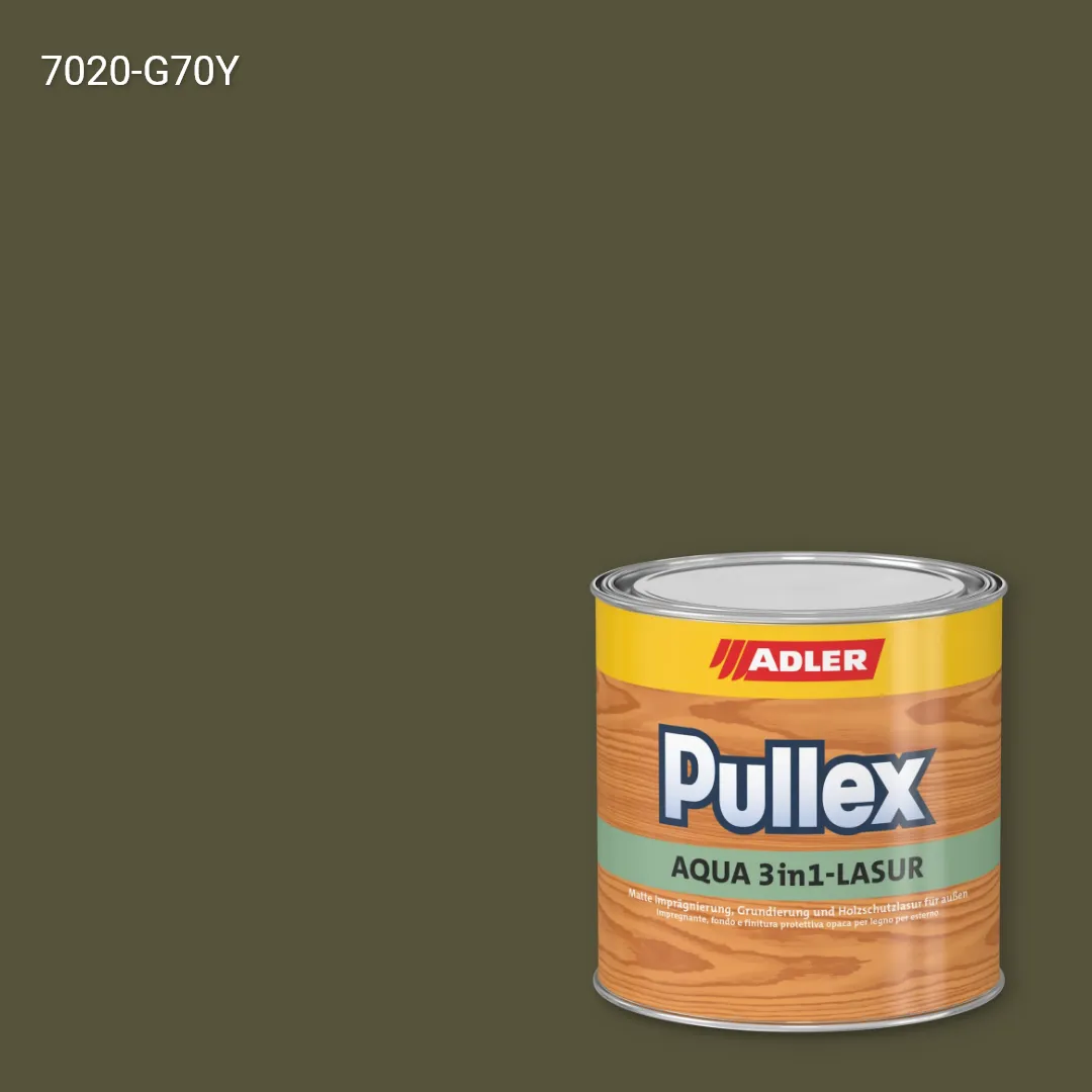 Лазур для дерева Pullex Aqua 3in1-Lasur колір NCS S 7020-G70Y, Adler NCS S