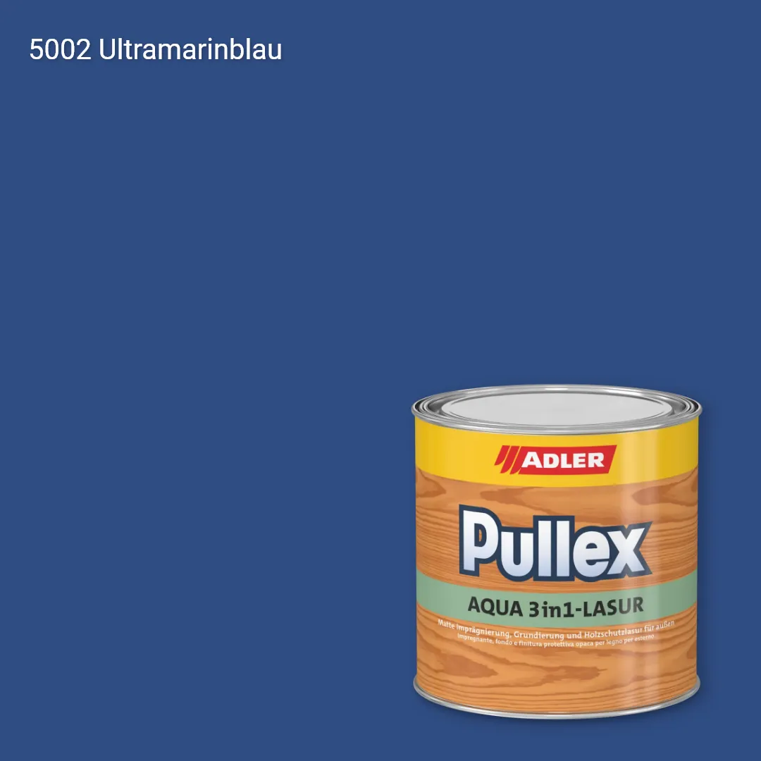 Лазур для дерева Pullex Aqua 3in1-Lasur колір RAL 5002, Adler RAL 192