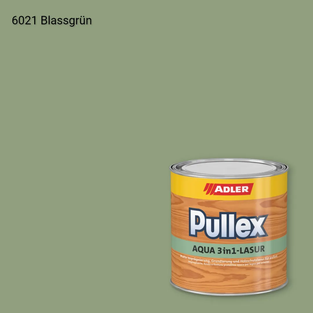 Лазур для дерева Pullex Aqua 3in1-Lasur колір RAL 6021, Adler RAL 192