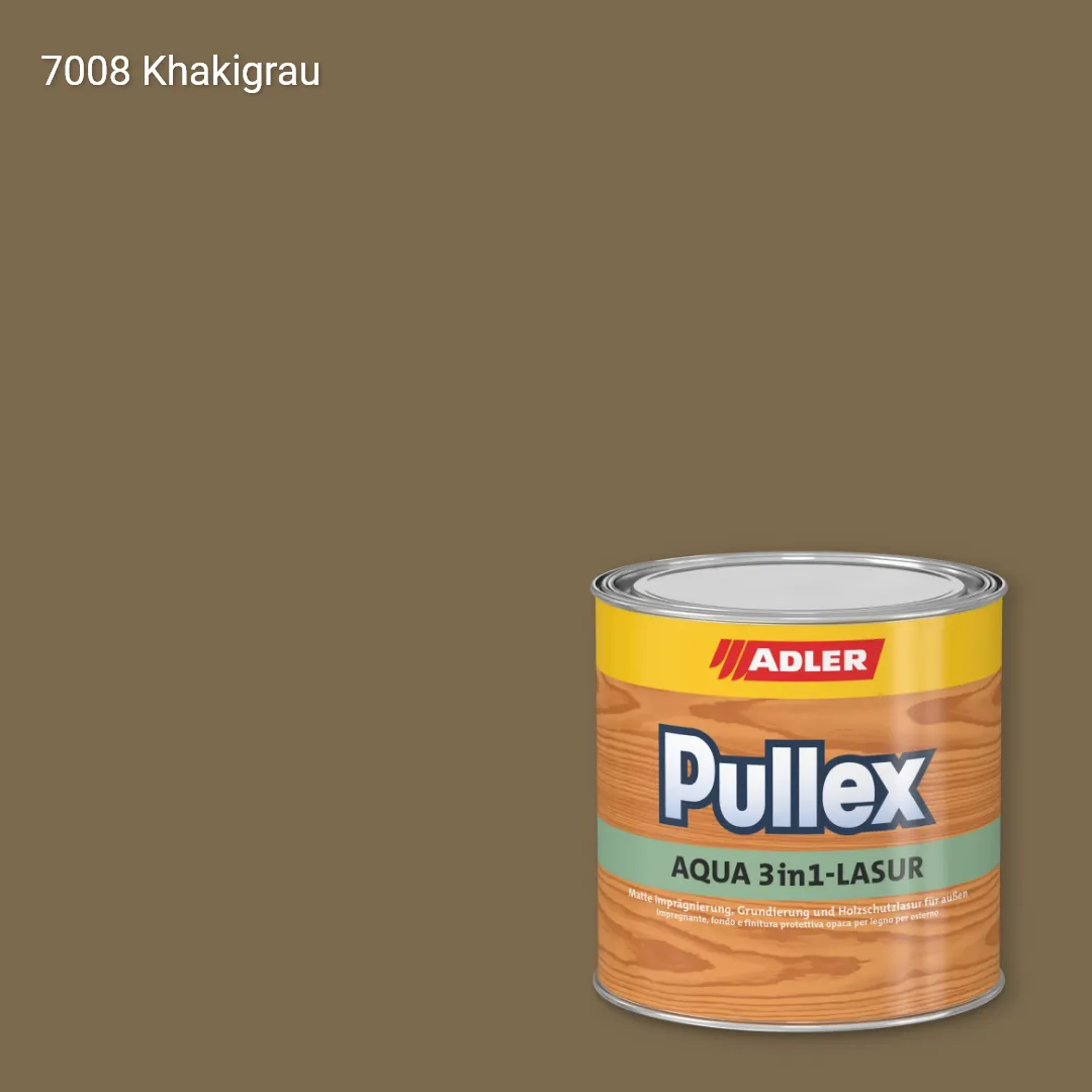 Лазур для дерева Pullex Aqua 3in1-Lasur колір RAL 7008, Adler RAL 192