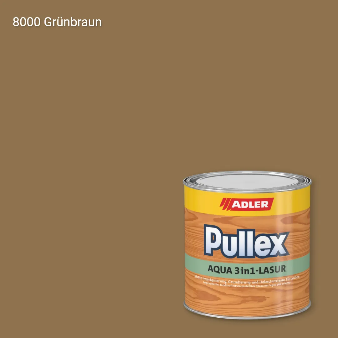 Лазур для дерева Pullex Aqua 3in1-Lasur колір RAL 8000, Adler RAL 192