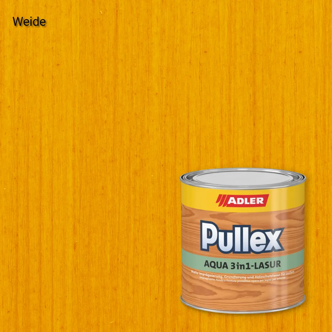 Лазур для дерева Pullex Aqua 3in1-Lasur колір Weide, Adler Standard