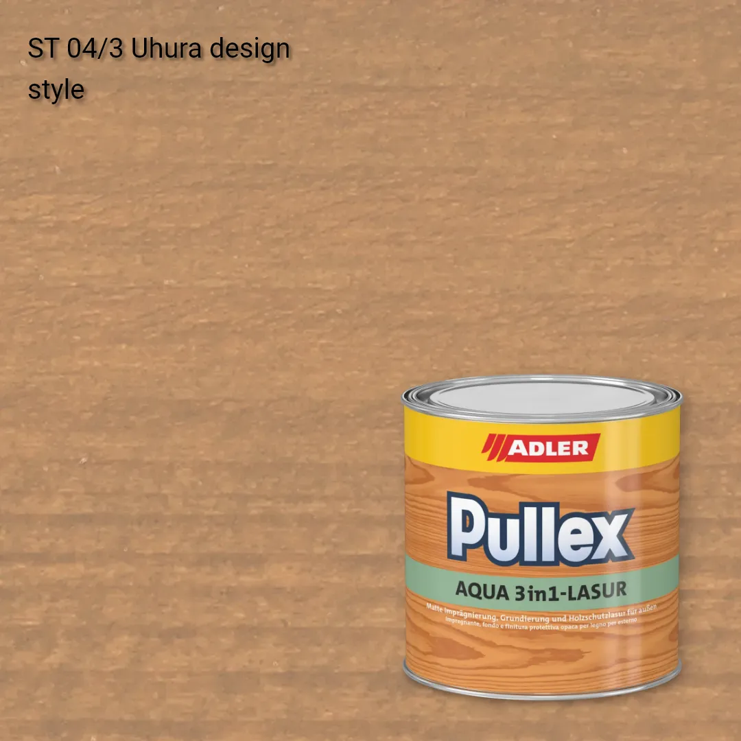 Лазур для дерева Pullex Aqua 3in1-Lasur колір ST 04/3, Adler Stylewood