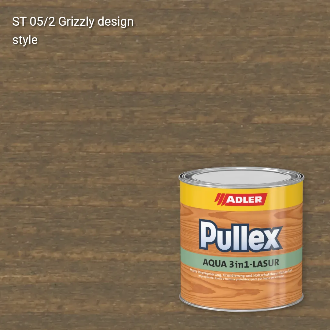 Лазур для дерева Pullex Aqua 3in1-Lasur колір ST 05/2, Adler Stylewood