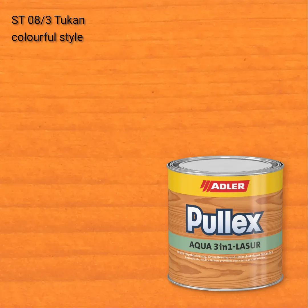 Лазур для дерева Pullex Aqua 3in1-Lasur колір ST 08/3, Adler Stylewood